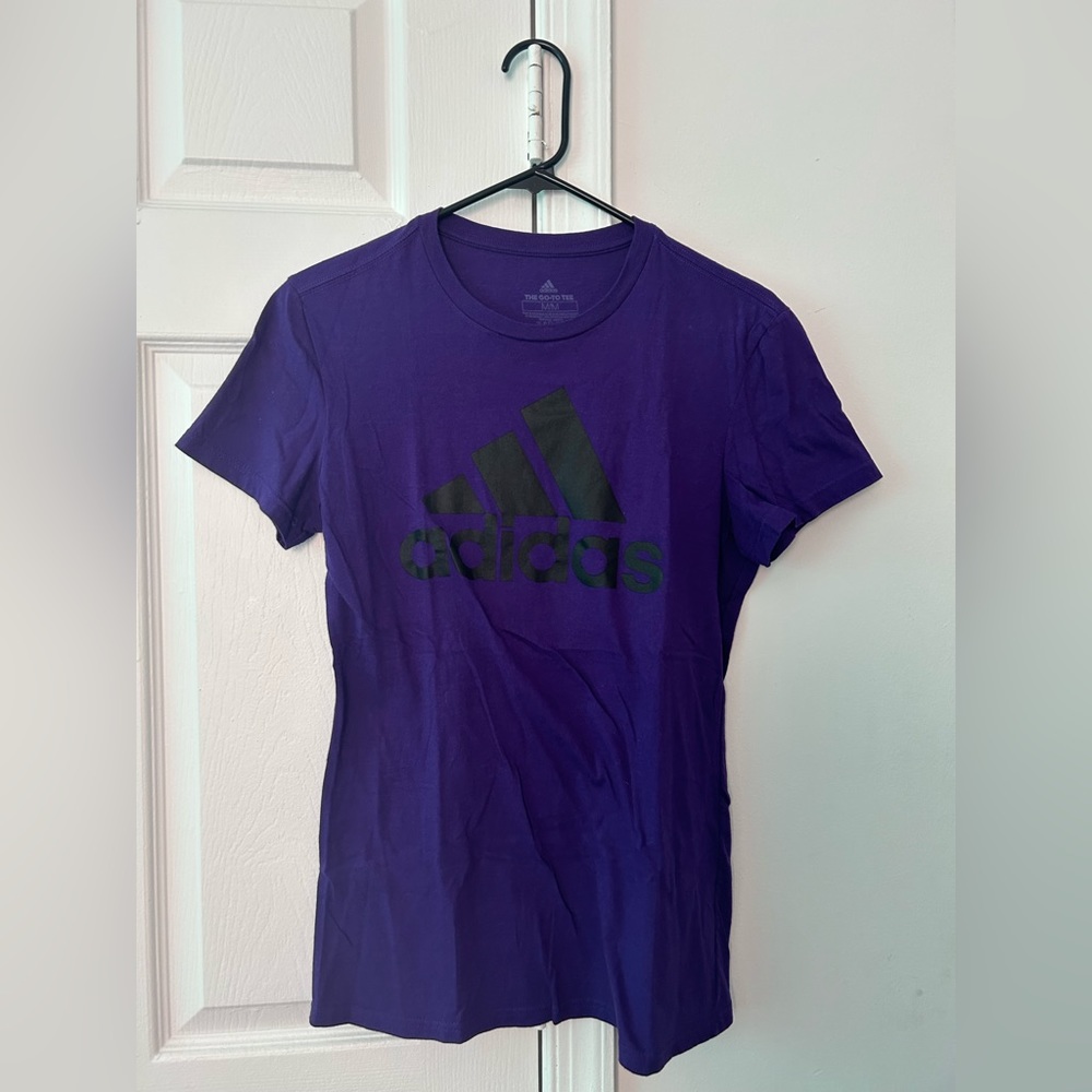 Purple Adidas “The Go-To Tee” shirt